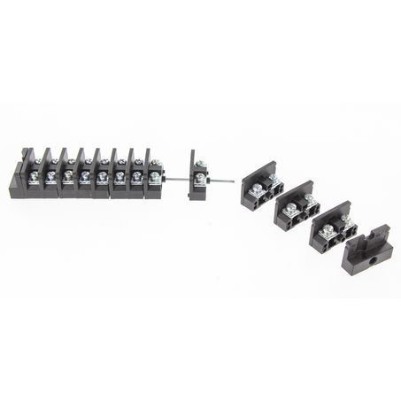 OEX ACX3221 modular 50A bus block showing configurable 6 to 12 row sections