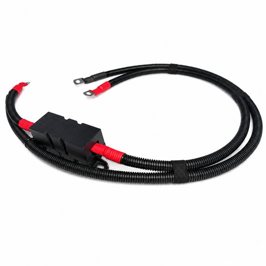 Australian-made 1 metre MEGA fused inverter battery loom