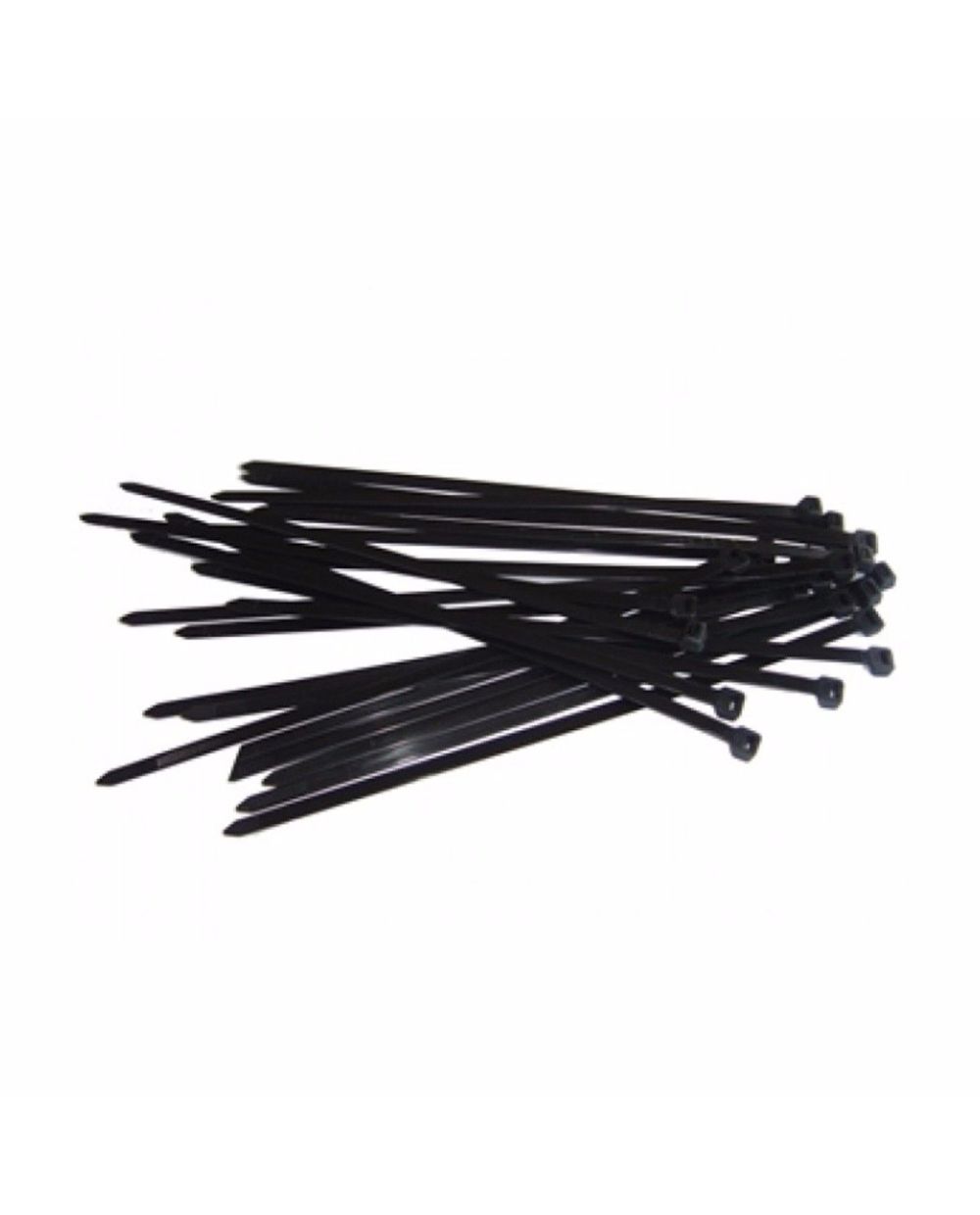 Fine black 100 x 2.5mm cable ties for small automotive wiring