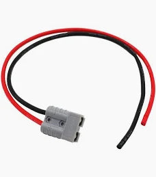 Anderson-style connector to red and black bare wire lead