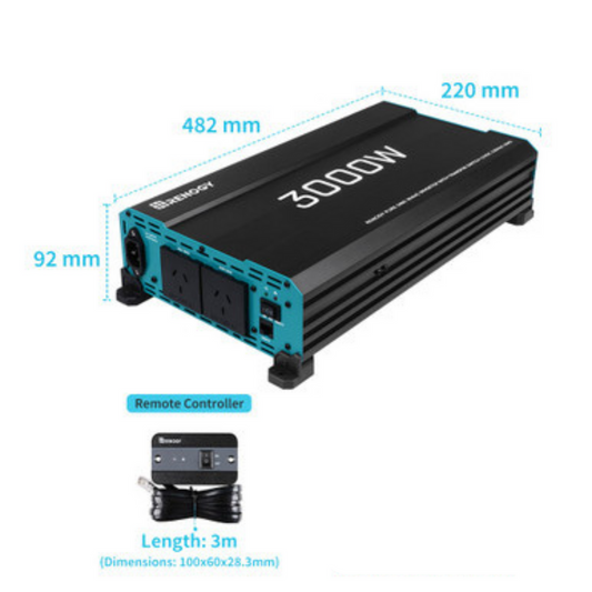 Renogy 3000W pure sine wave inverter product features