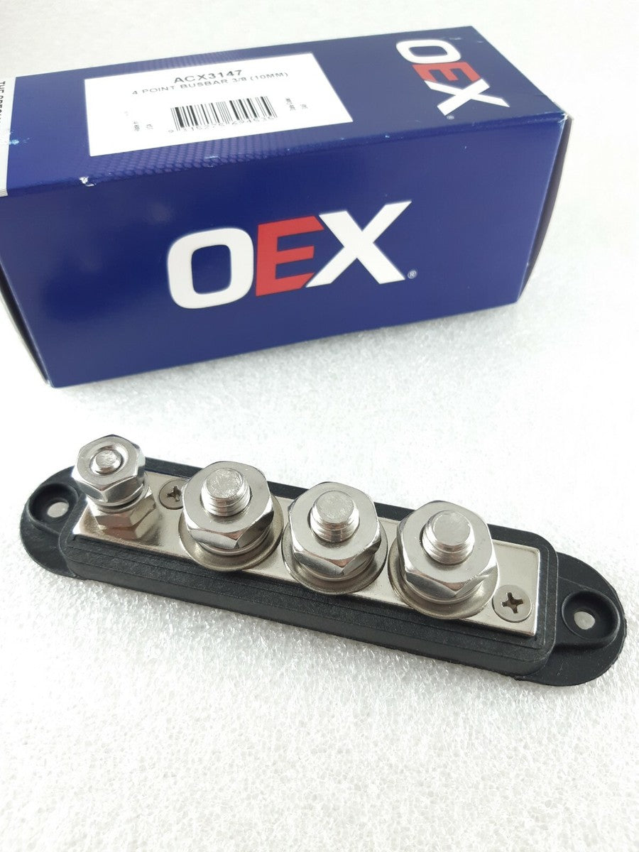 OEX 210A Bus Bar – 4 Terminal Black – ACX3147