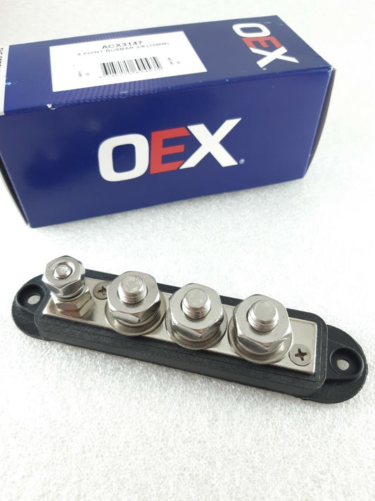 OEX 210A Bus Bar – 4 Terminal Black – ACX3147