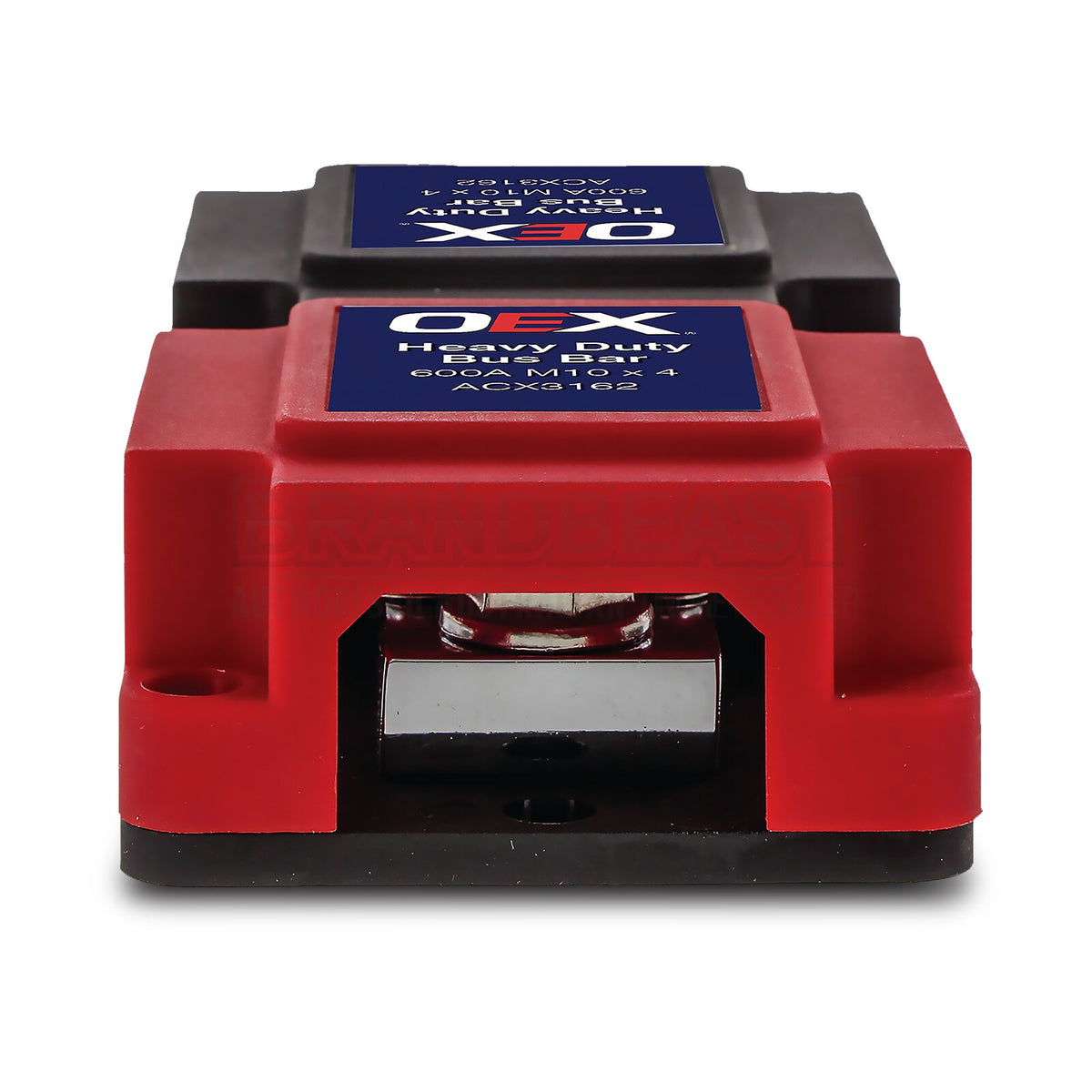 OEX 600A Heavy Duty Bus Bar Box – Red / Black – ACX3162