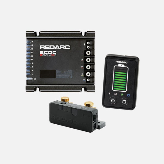 REDARC 4x4 Essentials Alpha50 R kit with charger monitor and display