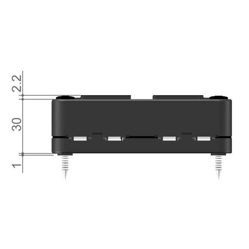 DriveTech DT-02010 side profile and height dimensions