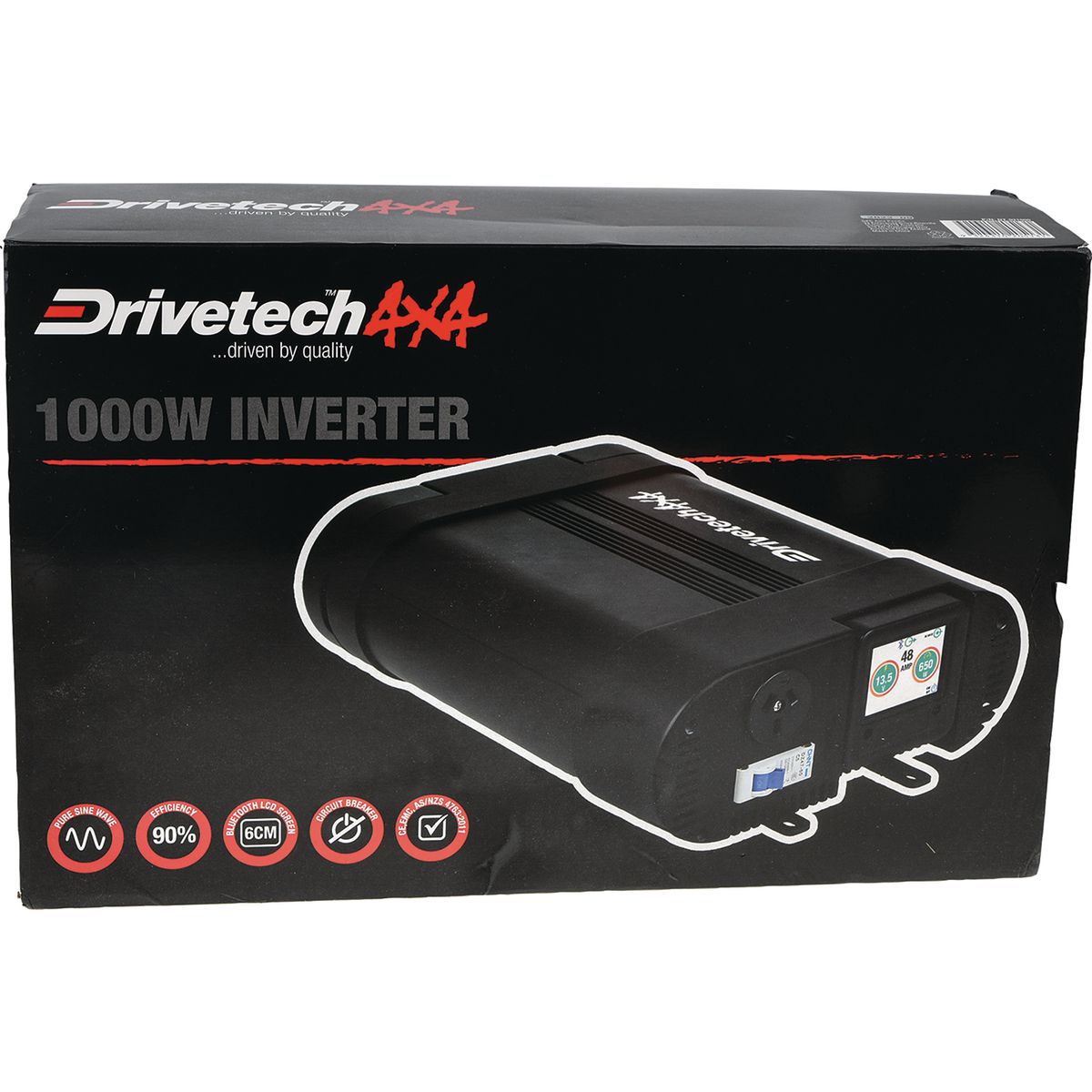 DriveTech 4x4 DT-021000 1000W pure sine wave inverter retail packaging