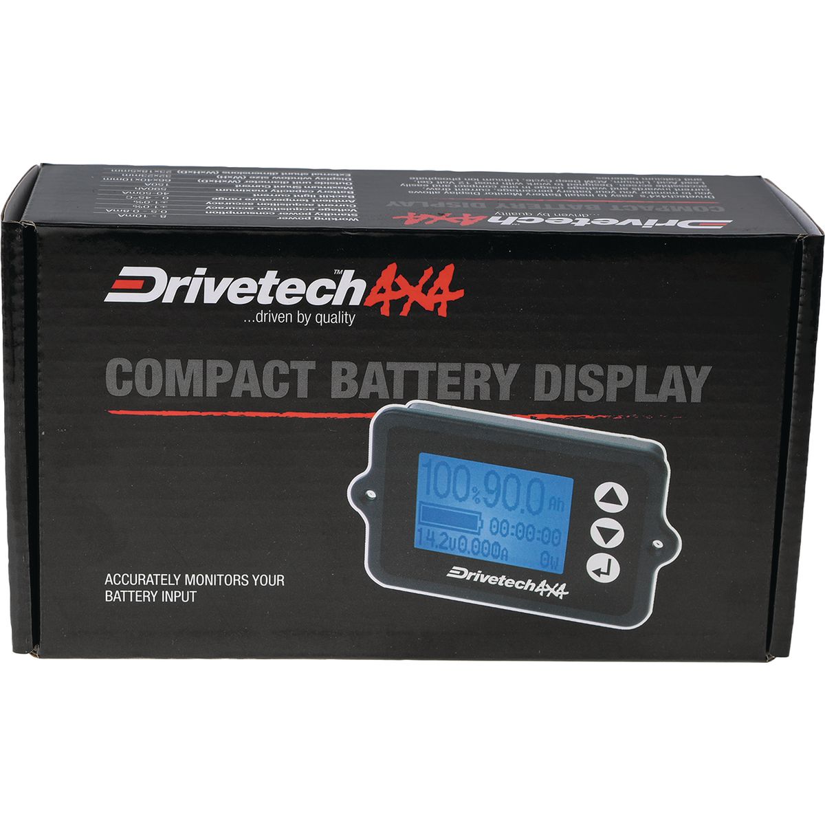DriveTech 4x4 DT-17012 compact 150A battery monitor retail packaging