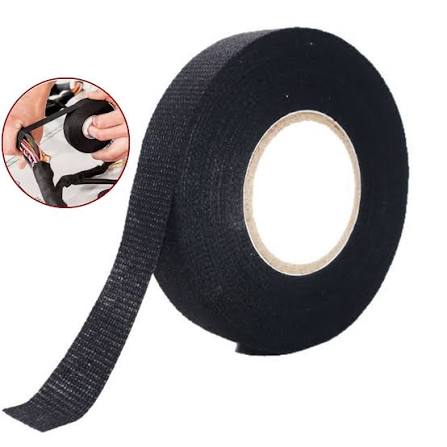 Generic black automotive cloth harness tape for wiring loom wrapping