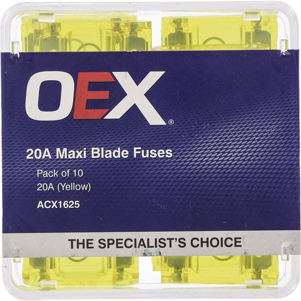 OEX MAXI Blade Fuse 20A Yellow