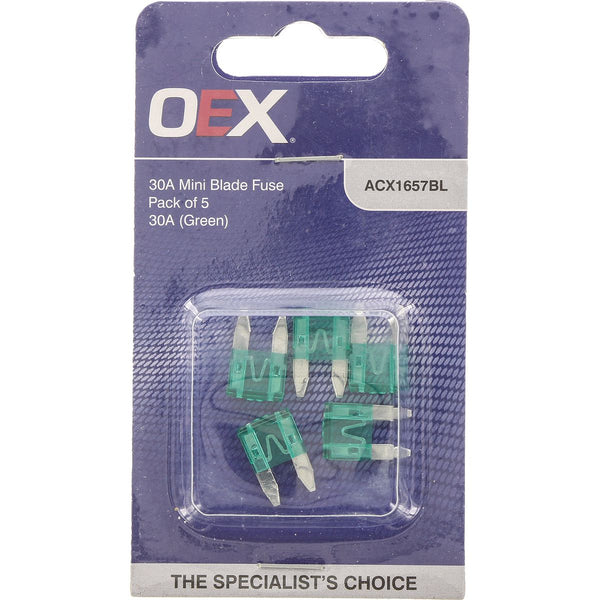 OEX Mini Blade Fuse 30A Green
