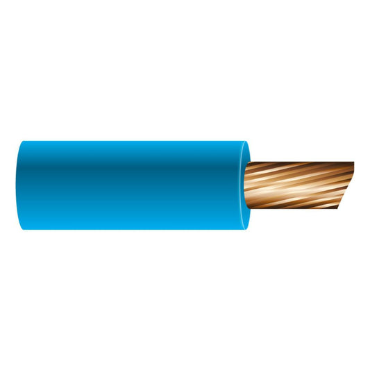 OEX 3mm blue single core automotive cable conductor detail