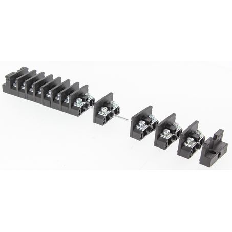 OEX ACX3221 12-row modular bus block separated into removable terminal sections