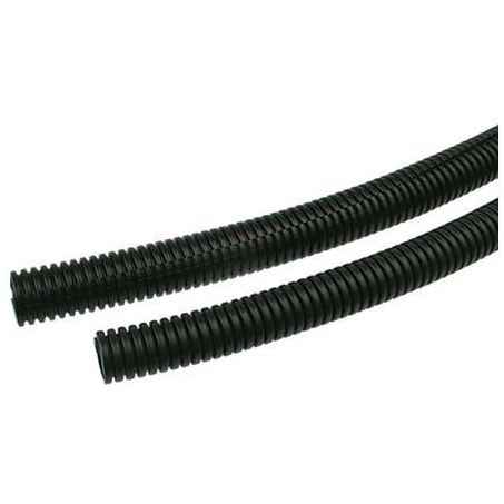 Black OEX convoluted split tubing for automotive cable protection