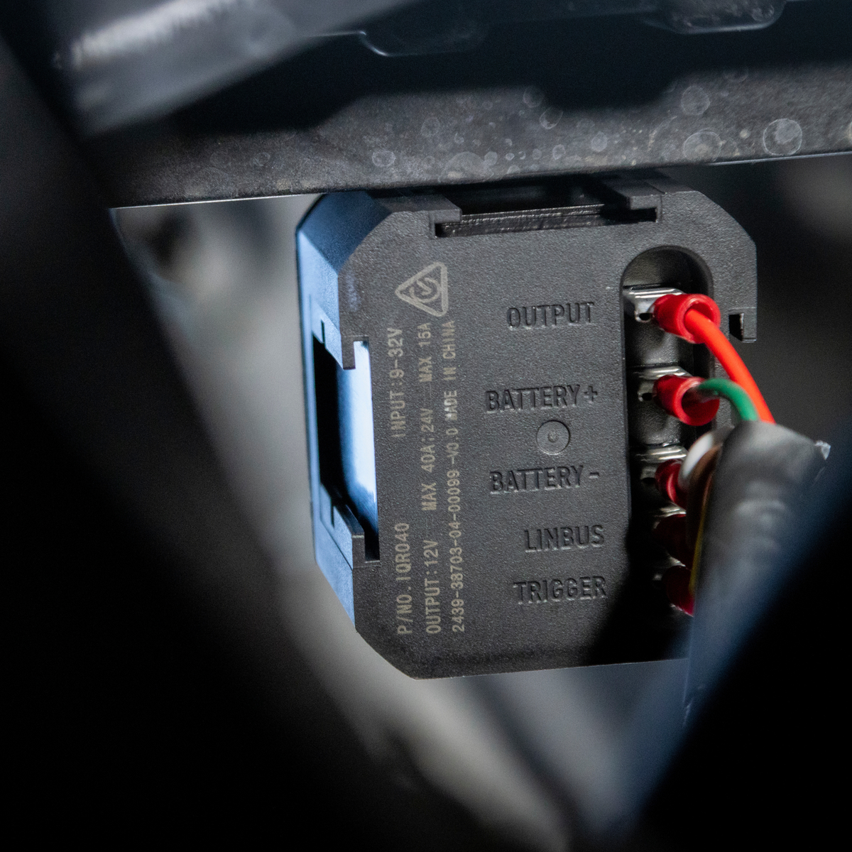 Projecta IQR040 smart relay connection detail