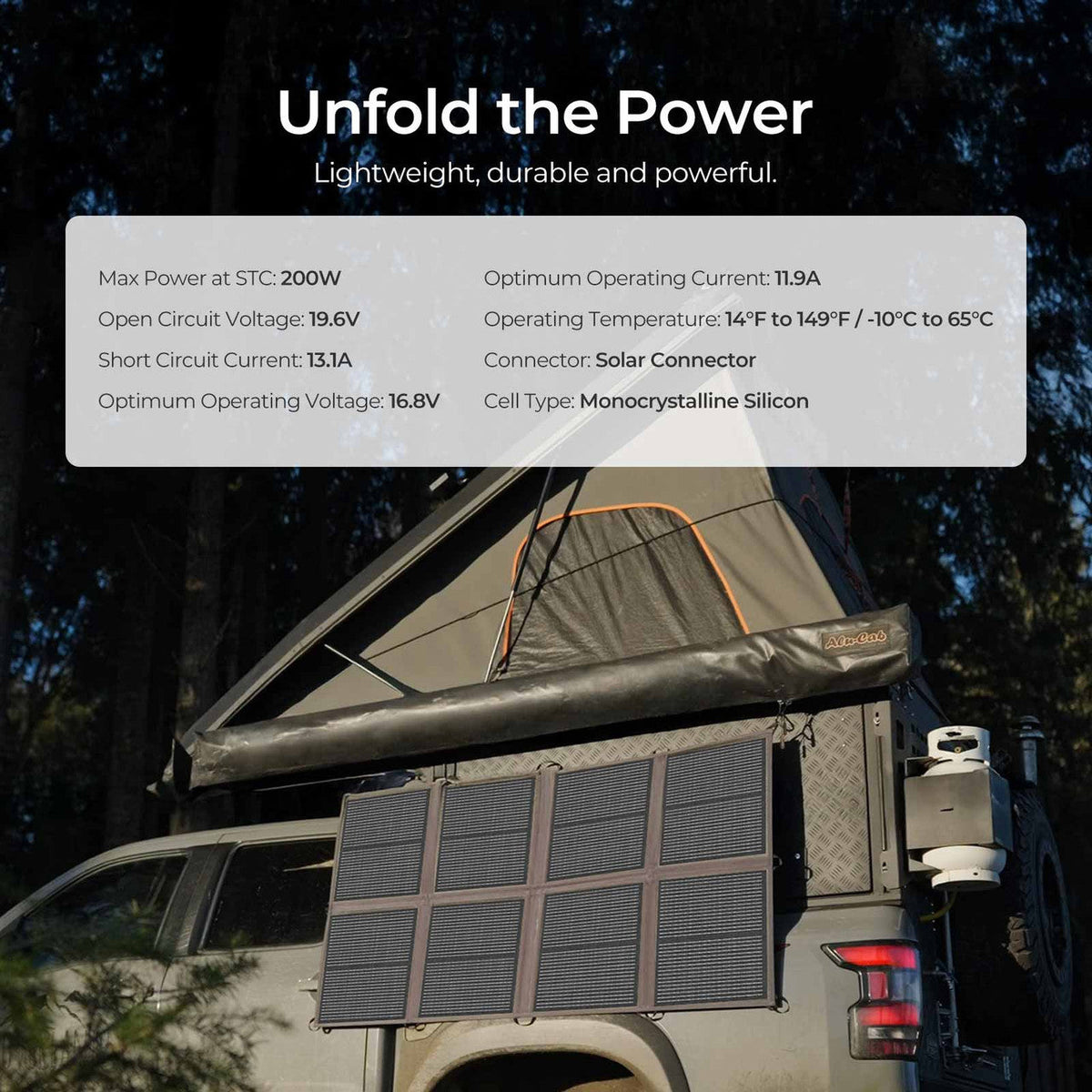 Renogy 200W Lightweight N-Type Portable Solar Panel Blanket – image 3