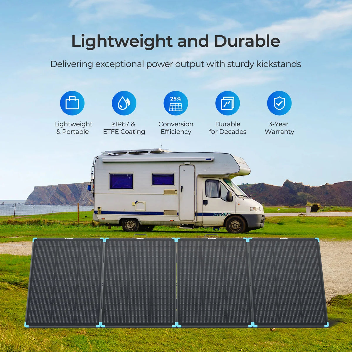 Renogy 300W N-type portable solar panel suitcase image 5