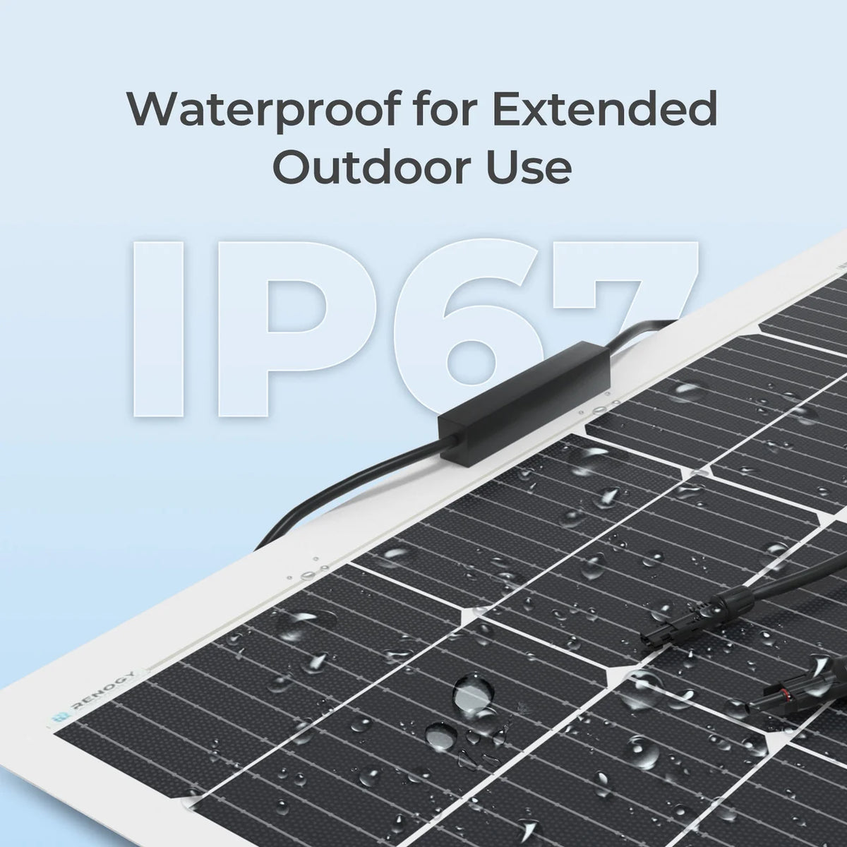 Renogy 200W flexible solar panel IP67 weather resistance