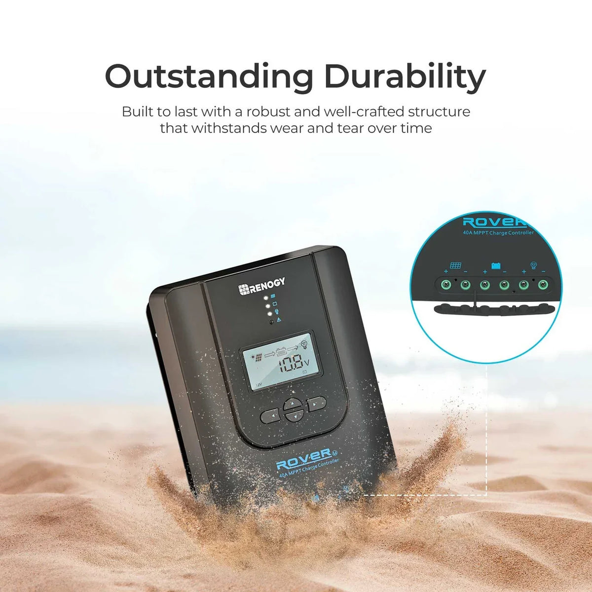 Renogy Rover Li 40A MPPT solar charge controller durability