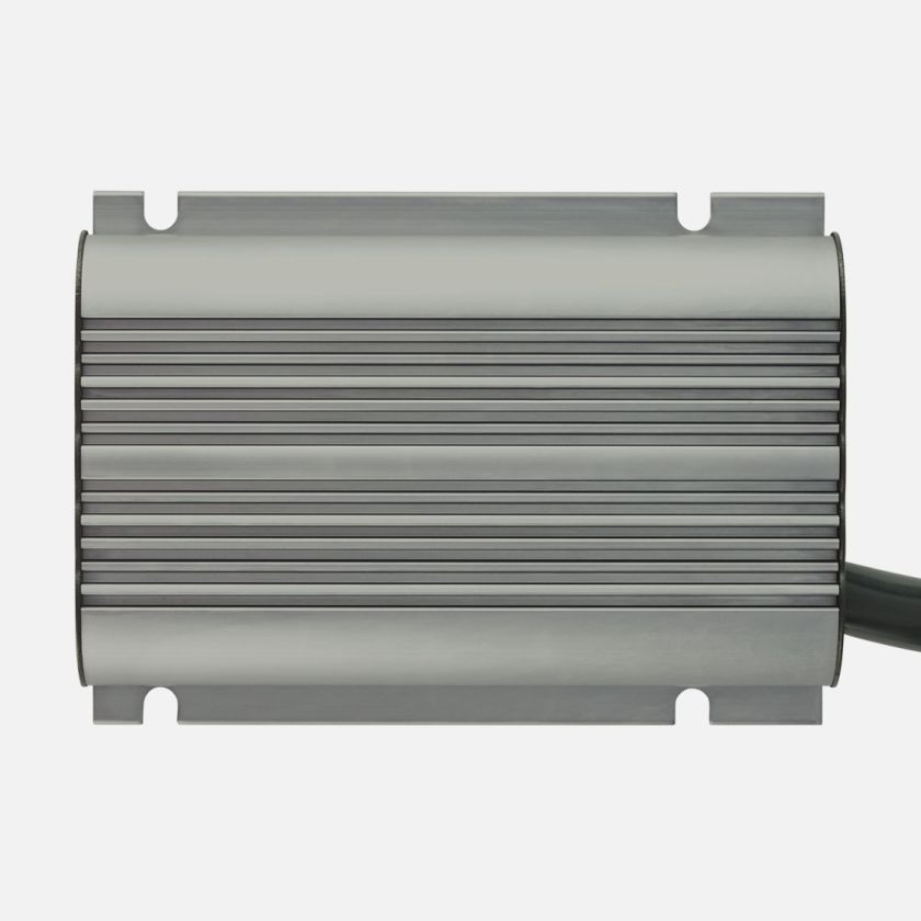 REDARC BCDCN1225 Core25 charger showing housing and wiring
