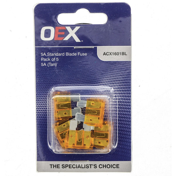 OEX Standard Blade Fuse 5A Tan